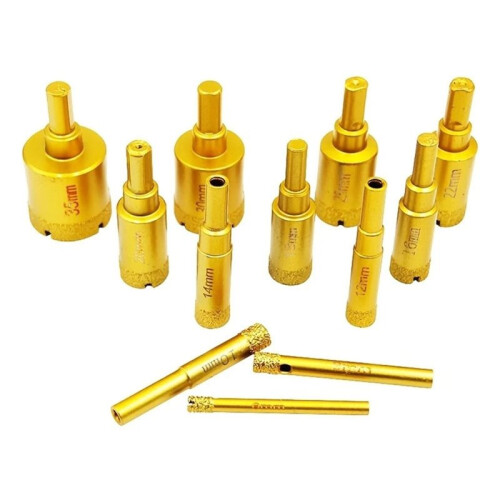 12pcs Diamond Drill Bit Drilling Tool Set for Glass and Ceramic Tiles 6-35mm Diamond Drill Bits Set 1