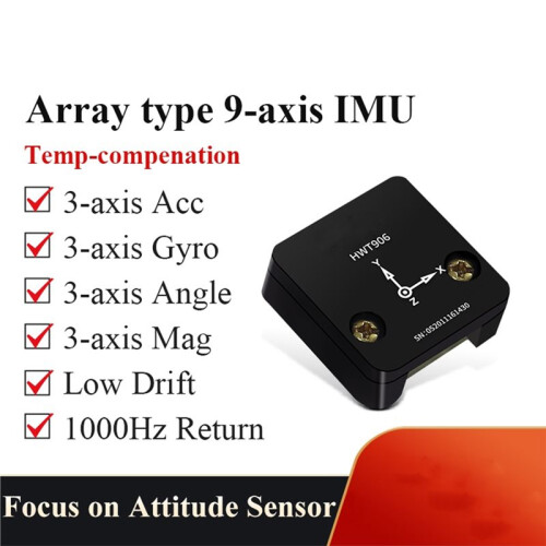 High-Precision Inclinometer HWT906 1000Hz Grade Accelerometer+Digital Compass+Gyro,with Temperaturer Compensation 1