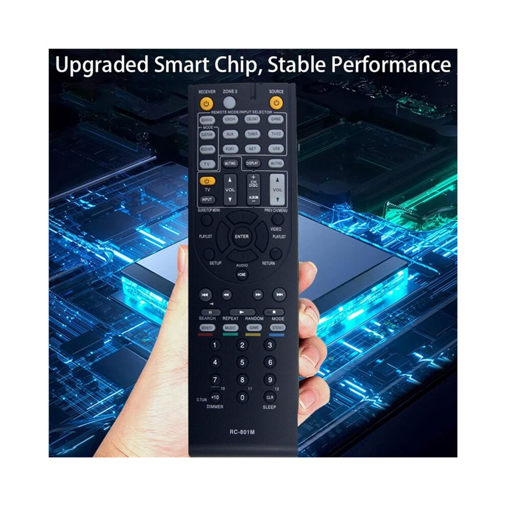 Replace Rc-801M Remote For Av Receiver Ht-R690 Tx-Nr509 Ht-R648 Ht-R990 Ht-S7400 Ht-S8400 Ht-S9400 Ht-S9400thx 4713494834575