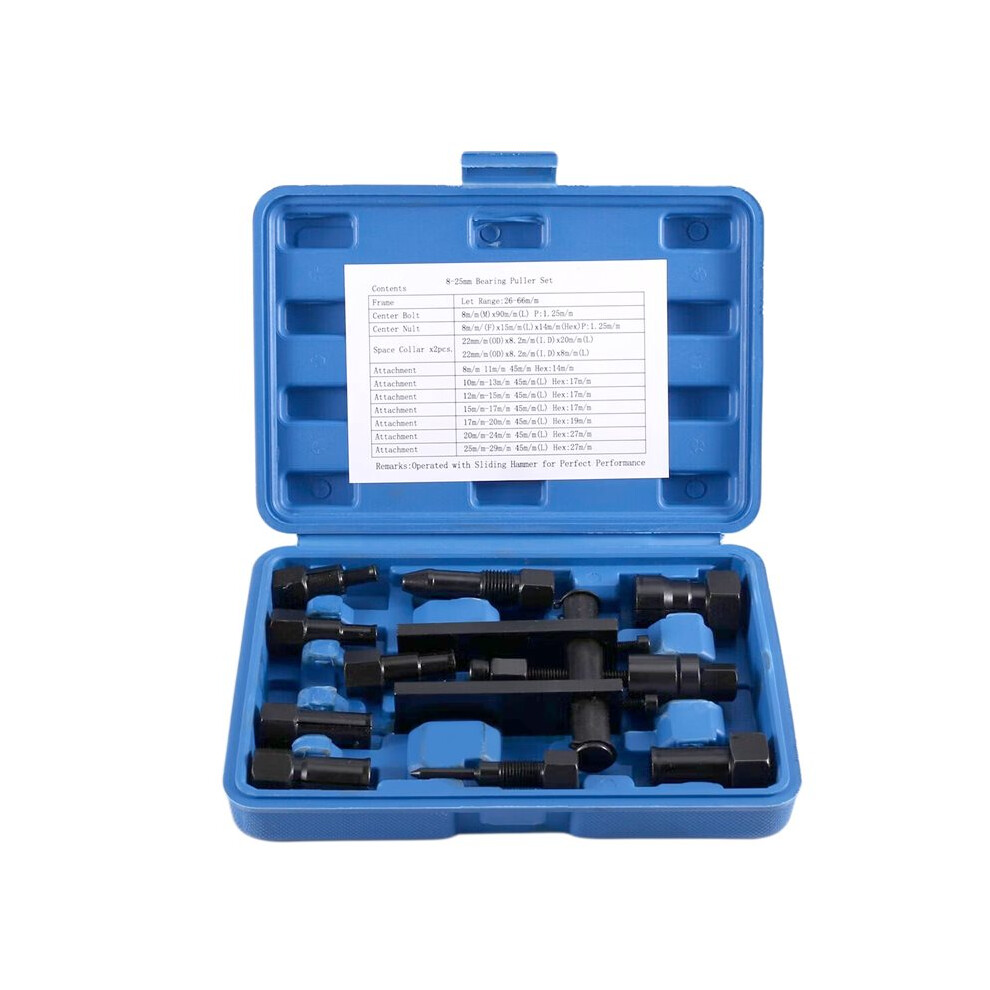 10Pcs Motorcycle Blind Internal Inner Insert Inside Bearing Extractor Puller Tool Motorcycle Inner Bearing Removal Tool 6033566151033
