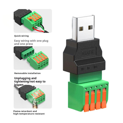 Schnellanschluss USB 2.0 Typ A männlich-Weiblicher Stecker 2