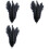 30x New Style Artificial 10-12 Inch Ostrich Feathers Great Decorations Black 1