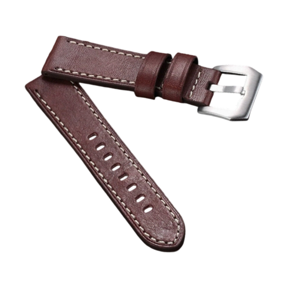 Leather Watch Wriststrap For Za3 24Mm Smartwatch-Dark Brown 7627001585720