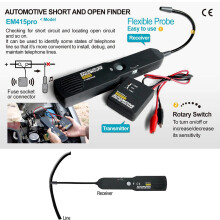 2X EM415Pro Automotive Elektrische Open en Kortzoeker Circuittester 6-42V Autoreparatiekabel Circuit Draadtracker