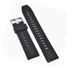 24 mm Silikon-Uhrenarmband für ZA3 24 mm Smartwatch-Schwarz