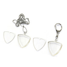 Transparenter Gitarrenplektrum-Behälter mit Halskette und-2