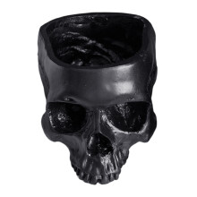 Mysteriöse Totenkopfvase, geeignet für Mottopartys-Schwarz