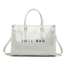 Large Size Beach Bag Shoulder Crossbody Bag With-White