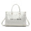Large Size Beach Bag Shoulder Crossbody Bag With-White 1