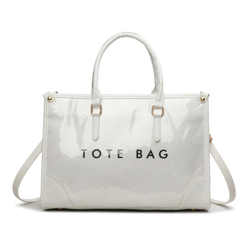 Large Size Beach Bag Shoulder Crossbody Bag With-White