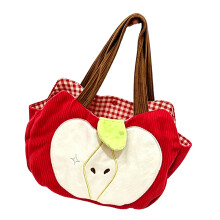 Damen-Umhängetasche aus Cord, modische Slouchy-Hobos-Tasche-0