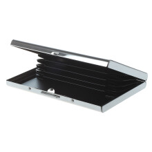 Waterproof Stainless steel Business ID Credit Card Wallet Holder Case Box PurseColor:White