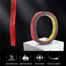 Strong Permanent Double Sided Super Sticky Foam Tape Roll For Vehicle Car, Red 15MM*