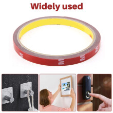 Strong Permanent Double Sided Super Sticky Foam Tape Roll For Vehicle Car, Red 8MM*