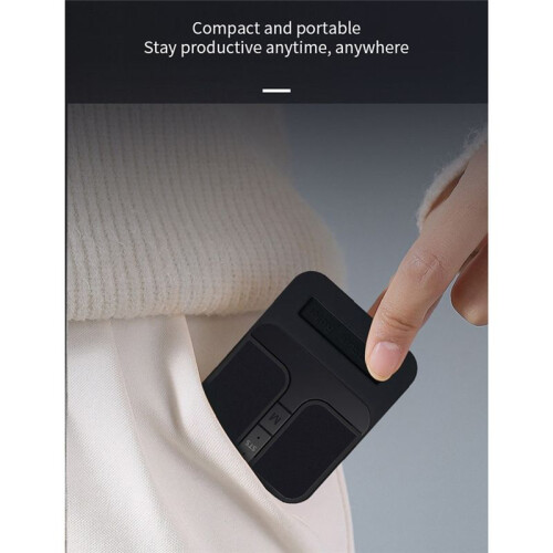 Square Mouse Wireless Computer Mouse 3 Mode BT/2.4G/USB  Capacitive Mouse for PC Laptop Notebook Desktop Silver 2