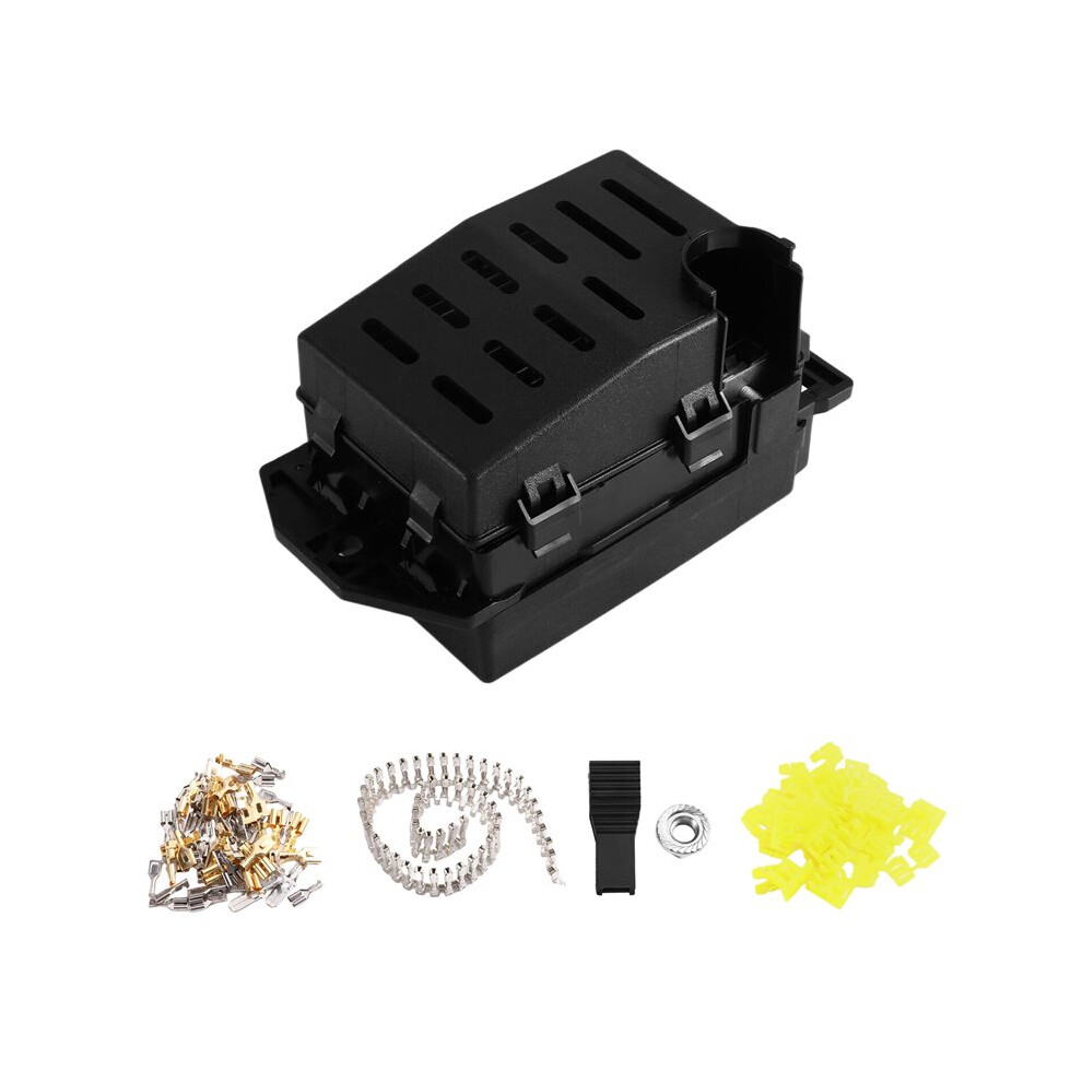Relay Fuse Block 10 Way Relay Slot Atc/Ato Circuit Control Relay System, Suitable For Repairing Automotive Relay Fuses 6034127334636
