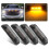 Kit de Luzes de Posição Dianteiras de LED Âmbar Fumê de 4 Polegadas, 12V, Seladas, com 9 LEDs, para Caminhonetes, Trailers e Barcos. 2