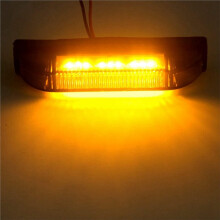 Zestaw 4-Calowych, Bursztynowych Świateł Obrysowych LED do Grilla, 4 Sztuki, 12 V, Uszczelnione, 9 Diod LED, do Samochodów Dostawczych, Kamperów,