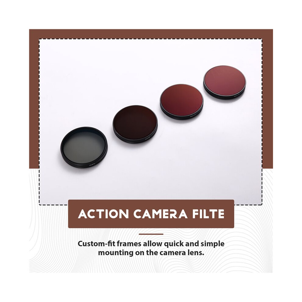Nd Cpl Filter Set For Action6 Action Camera, Cpl+Nd8+Nd16+Nd32 Polarizing Lens Kit Photography Accessories 4713896494025