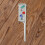 Stilvolle Retro-Friseurbrosche mit glitzernden-Silber 7