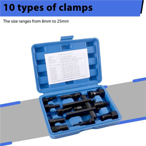 10pcs Motorcycle Blind Internal Inner Insert Inside Bearing Extractor Puller Tool Motorcycle Inner Bearing Removal Tool