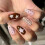 Press On Artificial Nail With Geometric Dot Star Pattern In Pink 2