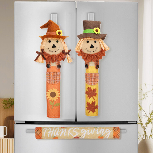 Seasonal Kitchen Decors Scarecrow Kühlschrank-Abdeckung, 3 1