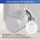 Cotovelo 90 Graus para Ventilação Secadora Roupas, Kit Conector Duto Secadora SaferHookup para Tubos 4 Polegadas, Kit Cotovelo Conector Ventilação 4