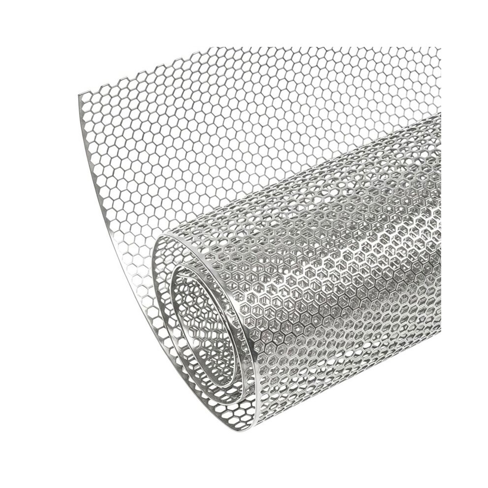 Universal 40"X13" Car Grill Mesh - Aluminum Alloy Automotive Grille Insert Bumper Honeycomb Hole 6Mm Spacing 1Mm Silver 4711880128208