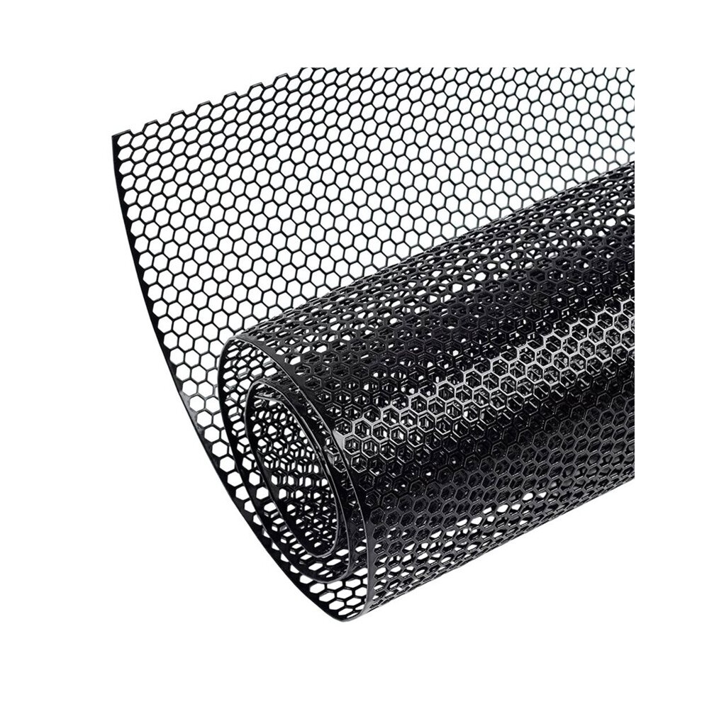 Universal 40"X13" Car Grill Mesh - Aluminum Alloy Automotive Grille Insert Bumper Honeycomb Hole 6Mm Spacing 1Mm Black 4711598381209