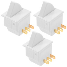 3Pcs White Refrigerator Door Light Switch Parts for Easy Fridge Repair
