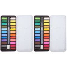 2Ensembles Kit Gouache Rose Compact Facile À Transporter