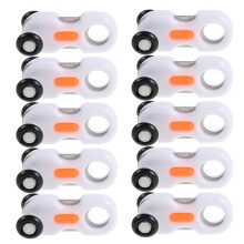 100Stk Gardinenschienen- Mute Mini Doppelrad Für Schrankdekor