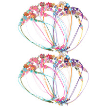 24Stk Elastische Polymer Clay Kinder Armbänder Set