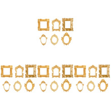 24Stk Mini Bilderrahmen Vintage Gold Resin Für Und Fotoorten