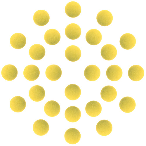 48Pcs Durable Eva Yellow Soft Foam Balls Replacement for Kids Blaster