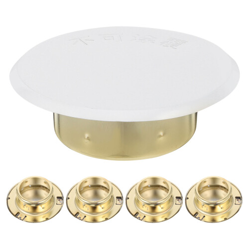 5Pièces Cache-Tête Sprinkler Industriel Fer Installation Facile