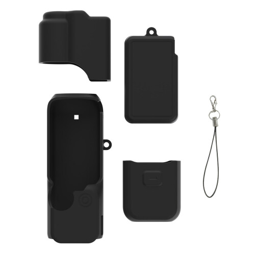 Silikon-Schutzhülle, Objektivabdeckung für Pocket-Schwarze Farbe
