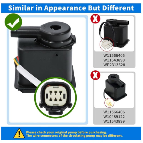 Ice Maker Recirculation Pump Compatible with for  , Ice Maker Circulation Pump Replacement Part 2