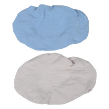 2Pcs Breathable Cotton Bassinet Sheets Elastic Fitted Soft Baby Liners