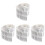 4 Rolls Clear Tape Stickers Self-Adhesive Warning 1