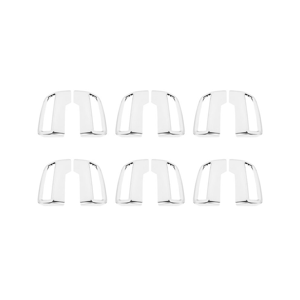 12X For 3008 5008 Allure 2017 - 2019 Exhaust Pipe Tail Cover Abs Rear Exhaust Muffler End Pipe Cover 4711052543266