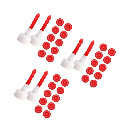 300Pièces Caps Rouge Pour Tubes De Mastic Conservation Protection