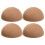 4Pièces Finials Bois Massif Beige Unis Pour Décor 1