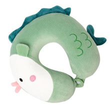 Almohada Cervical para Niños, Almohada Cervical de Viaje con Dibujos Animados, Almohada Cervical de Espuma Viscoelástica para Avión.