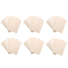 60 Pack Unfinished Wood Sheets,Glued Laminated Wood Thin Wood Board for House Aircraft Ship Boat Arts and Crafts,DIY Ornaments