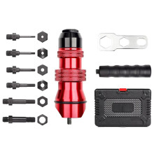Adaptateur pour Pistolet à Riveter Électrique Domestique M3 M4 M5 M6 M8 M10, Outils de Rivetage, Boîte à Outils, Cloueuse à Riveter
