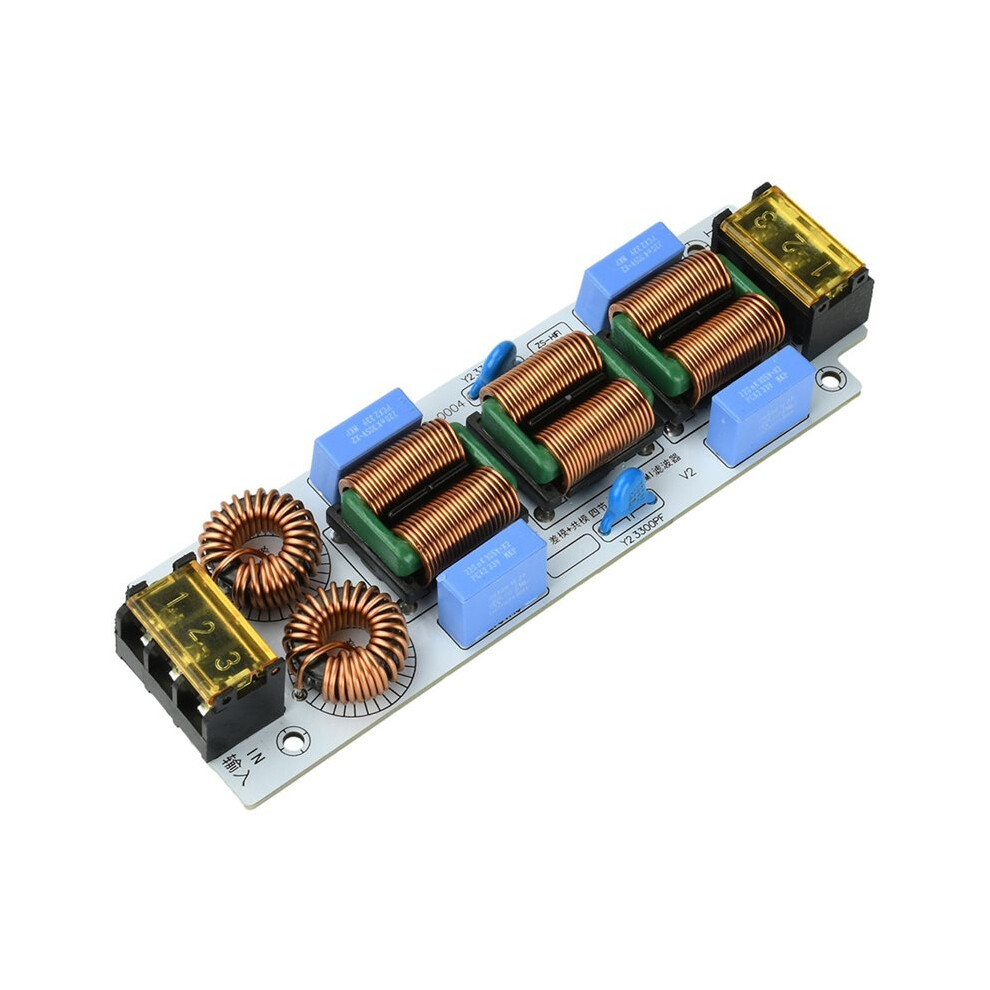 Compact Ac 110-250V Single Phase Emi Power Filter With 4-Stage Noise Suppression For Audio Amplifier Equipment 6033601698929