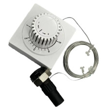 New Thermostat with Remote Adjustment Capillary Tube 2M White Control Accessories for Household Heating Equipment