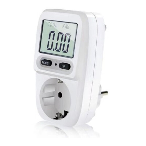 Multifunctional Electricity Bill Metering Socket with Backlight  Meter Billers Display EU Plug